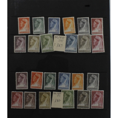 85 - Dutch Colonies - Curaco & Surinam 1936 Queen Wilhelmina mint sets SG160/71 and SG246/57 respectively... 