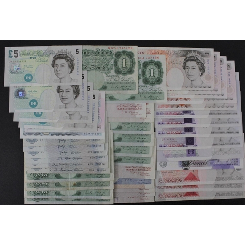 132 - Bank of England (43), a good range of notes with signatures from Catterns, Peppiatt, Beale, O'Brien,... 