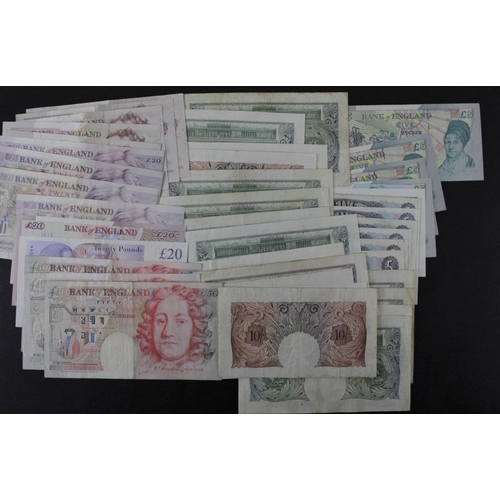 132 - Bank of England (43), a good range of notes with signatures from Catterns, Peppiatt, Beale, O'Brien,... 