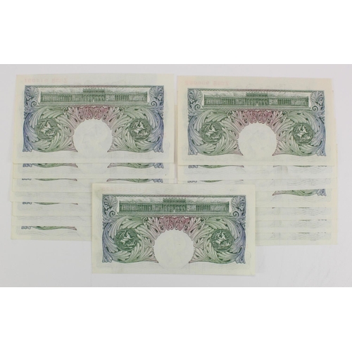 137 - Beale 1 Pound (15) issued 1950, including consecutively numbered run of 5 x notes serial Z53B 014087... 