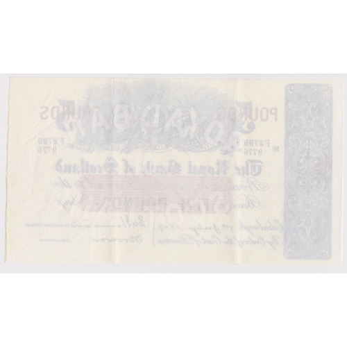 453 - Scotland, Royal Bank of Scotland 20 Pounds dated 1st July 1947, signed J.M. Thomson & T. Brown, seri... 