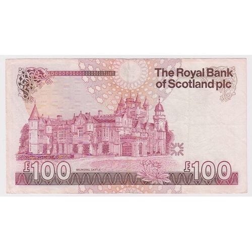 471 - Scotland, Royal Bank of Scotland plc 100 Pounds dated 24th January 1990, signed R.M. Maiden, serial ... 