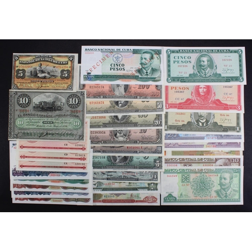 562 - Cuba (28), high grade collection including 20, 10 & 5 Pesos dated 1991, 20, 10 & 5 Pesos dated 1991 ... 