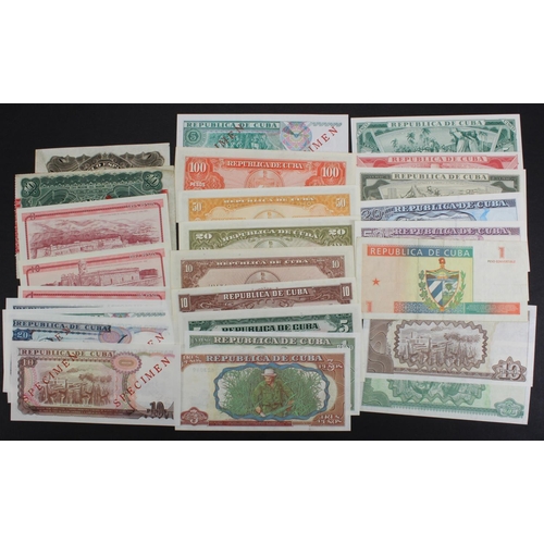 562 - Cuba (28), high grade collection including 20, 10 & 5 Pesos dated 1991, 20, 10 & 5 Pesos dated 1991 ... 