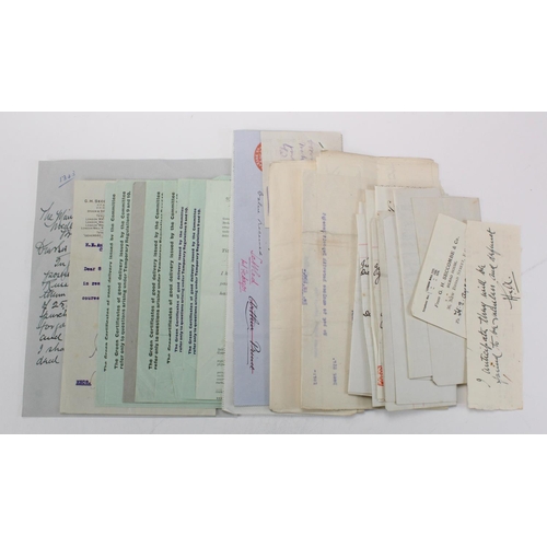 65 - Paper ephemera, Banking Ephemera, Russian Commercial & Industrial Bank letters and cheques, Russian ... 