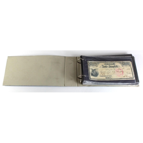 67 - Paper ephemera, Cheques, withdrawal slips, transfers, ephemera (40), including Union Bank of Abingdo... 