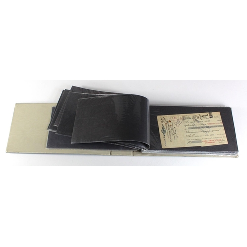 67 - Paper ephemera, Cheques, withdrawal slips, transfers, ephemera (40), including Union Bank of Abingdo... 