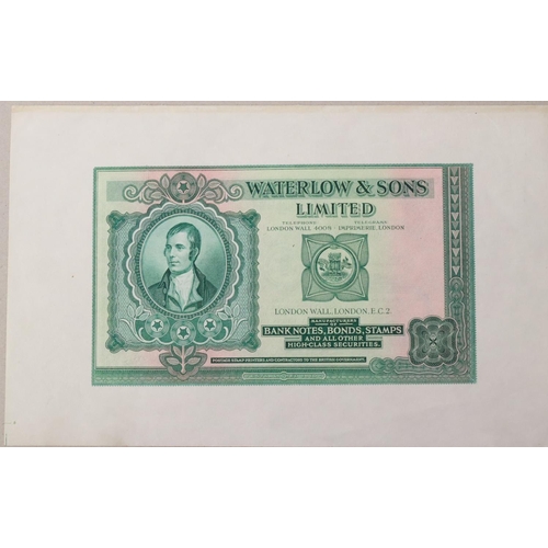 69 - Paper ephemera, Waterlow & Sons Limited, Advertising note London c1940's, text describing their prin... 