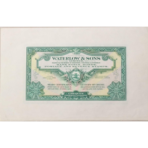 69 - Paper ephemera, Waterlow & Sons Limited, Advertising note London c1940's, text describing their prin... 