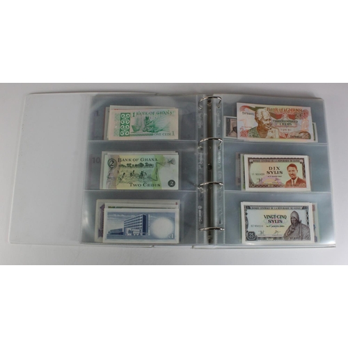 905 - World, Africa (151) a superb collection of Uncirculated notes in an album, Algeria, Angola, Biafra, ... 