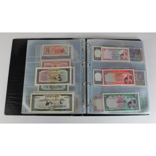 907 - World, Asia (171) collection in an album, the majority Uncirculated, Afghanistan, Azerbaijan, Bangla... 