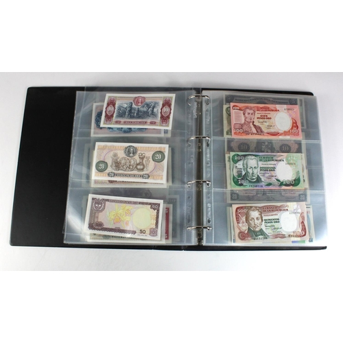 913 - World, South & Central America (135) collection in an album, the majority Uncirculated, Argentina, B... 