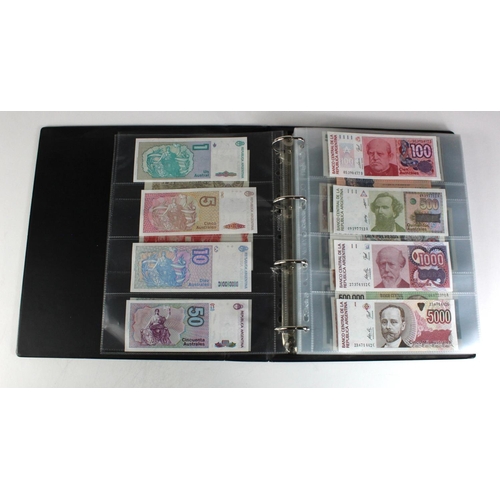 913 - World, South & Central America (135) collection in an album, the majority Uncirculated, Argentina, B... 