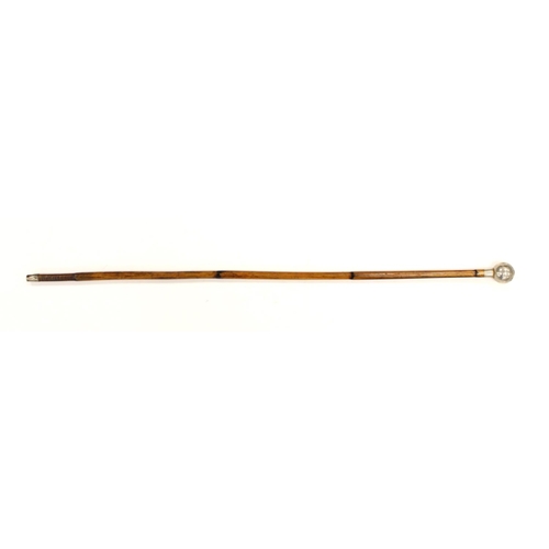 1012 - Royal Sussex Regiment swagger stick, likely WW1 period, good for age