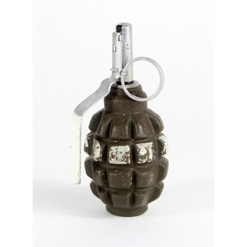 1013 - Russian F-1 pineapple hand grenade, deactivated.