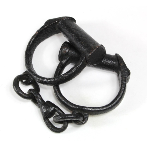 1049 - Victorian pair of hand cuffs small size possibility for a child ?