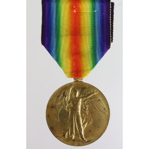 1054 - Victory Medal to 2201 Sjt J Tracey R.Highrs. Killed In Action 21 March 1918 with the 6th Bn. Born Cr... 