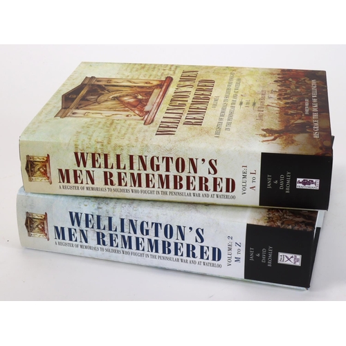 1060 - Wellingtons Men a superb 2 volume book set of Obituaries for men who fought in the MGS and Waterloo ... 