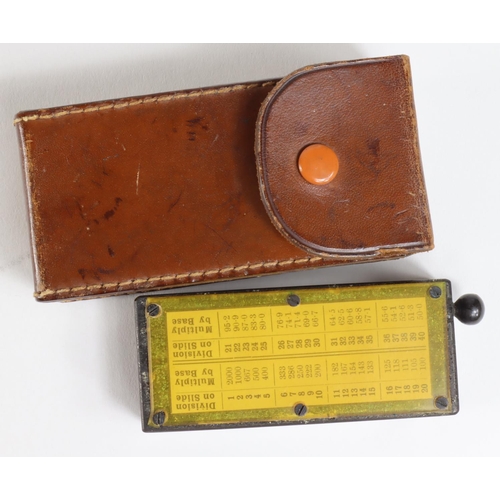 1079 - WW1 era 'The Hymans Pocket Rangefinder Patent Pending Chas.Hymans, Cambridge'. With original leather... 