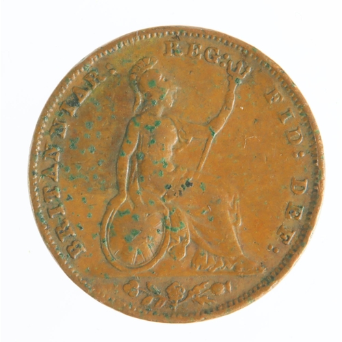 1239 - Farthing 1849, rare date, Fine.