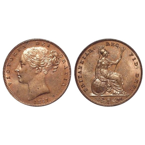 1240 - Farthing 1857 BU