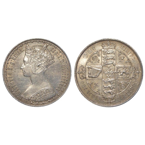 1251 - Florin 1880 gothic, nEF, hairlines.