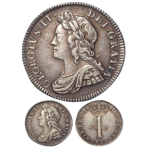 1324 - Maundy Fourpence 1740 (struck with the correct obverse die!). Both ESC (1904) and Bull (1782) only l... 