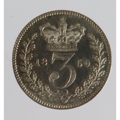 1353 - Maundy Threepence 1850 GEF