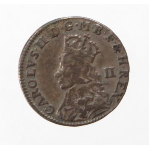 1357 - Maundy Twopence, Charles II undated milled, S.3387, GF with an old ticket.