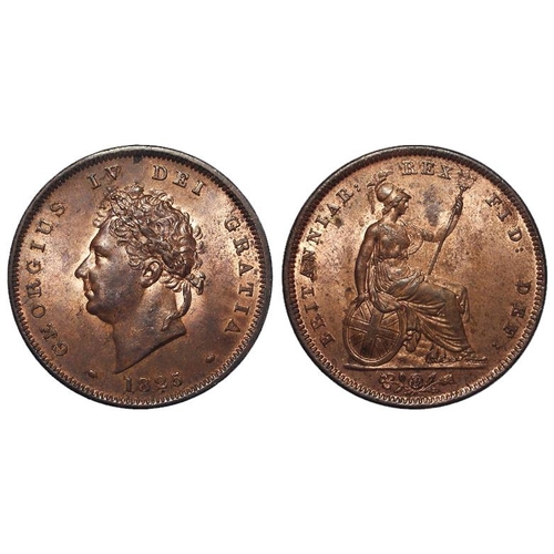 1372 - Penny 1825 EF with lustre.