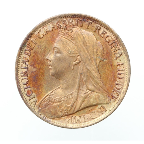 1393 - Penny 1901, toned UNC, with lustre. Ex. Spink Sale 8019, Lot 1155, 25/09/08 (part)