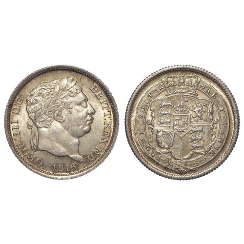 1440 - Shilling 1816 lightly toned AU