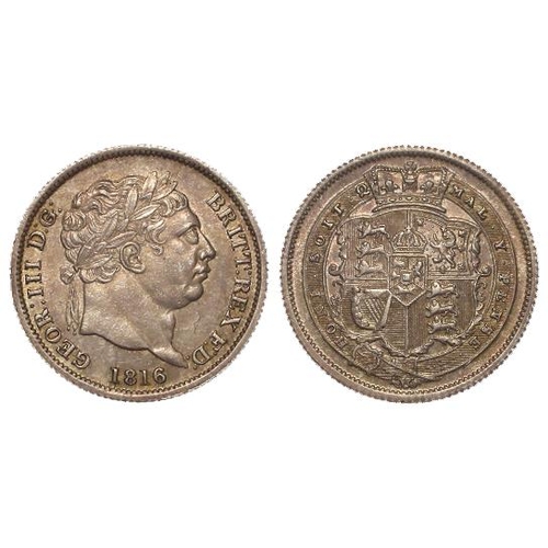 1441 - Shilling 1816 toned GEF