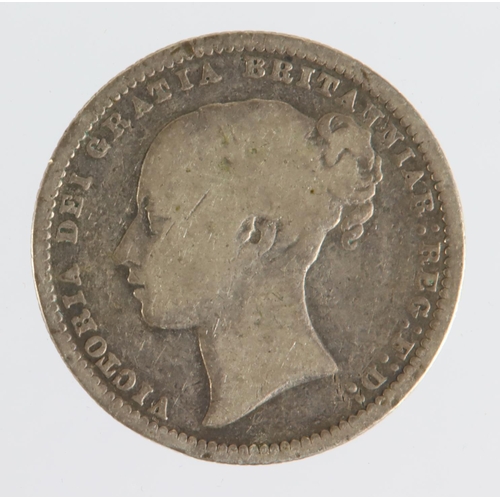 1454 - Shilling 1879 die 13, 8 of date over 6, obverse Davies 5.  Davies --, ESC --, S.3906A 'uncertain to ... 