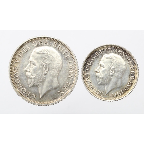 1466 - Shilling and Sixpence 1927 proof, lightly toned FDC (2)