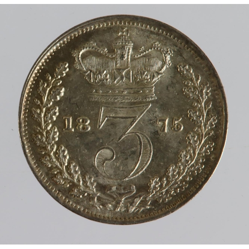 1505 - Threepence 1875 currency issue, GEF