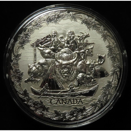 1519 - Canada, Vancouver 2010 Winter Olympics 1KG silver proof $250, aFDC cased with cert and sleeve, the b... 