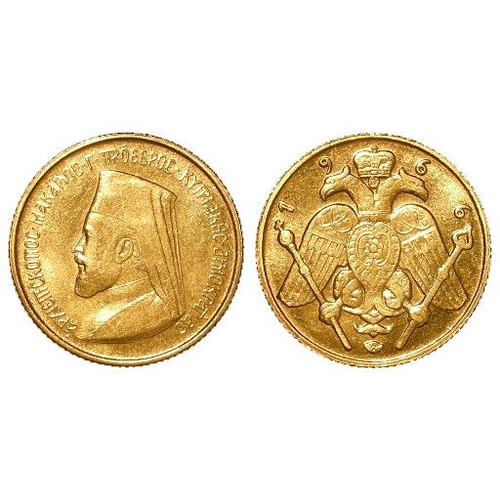 1523 - Cyprus gold Half Sovereign 1966 EF