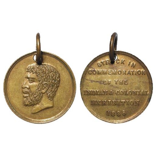 1636 - British Commemorative Medalet, bronze d.19mm: Indian & Colonial Exhibition 1886, GEF with lustre.