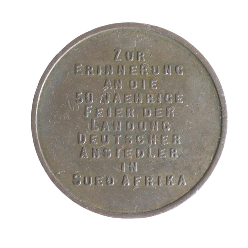 1683 - Germany / South African commemorative medal, base metal d.30mm: Anniversary of 50 German settlers in... 