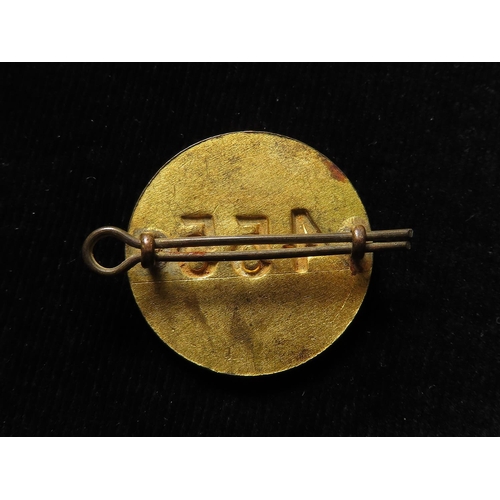 1690 - Great Western Railway, brass & enamel hat badge? (possibly Marine Department) No. 455. Has 2 lugs an... 