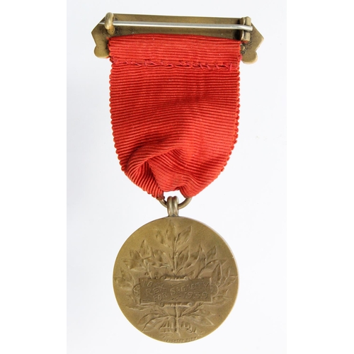 1713 - National Canine Defence League bronze medal engraved 