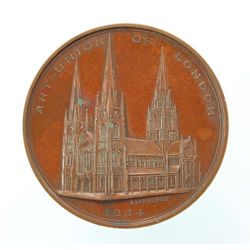 1742 - Sir George Gilbert Scott, Art Union of London, 1884 bronze medal