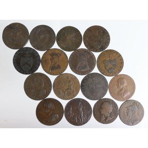 1808 - Tokens, 18thC Hampshire (16) including Gosport, Isle of Wight, Portsmouth, Portsea, Emsworth, and So... 