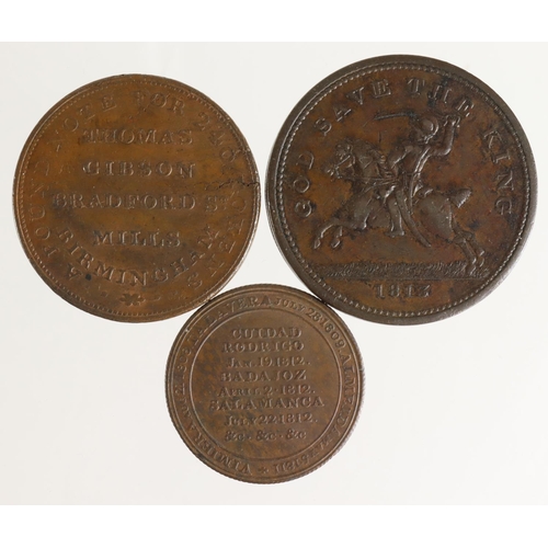 1819 - Tokens, 19thC (3): Halesowen Workhouse / 'God Save the King' cavalryman Penny 1813, Davis #3, Wither... 