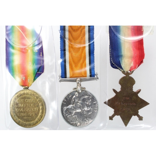 189 - 1915 Star Trio to 13515 Pte A Hammond, Suffolk Regt. Killed In Action 24/5/1918 with the 2nd Bn duri... 