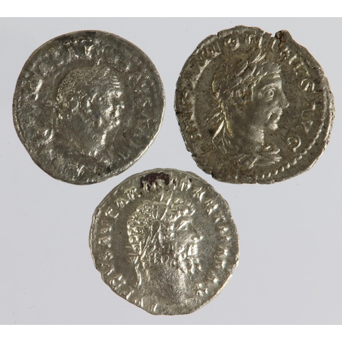 1938 - Roman Imperial Denarii (3): Vespasian Capricorn shield type porous F/GF, Lucius Verus cleaned VF, an... 