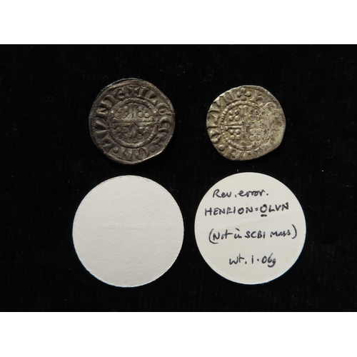 2015 - John (1199-1216), Short Cross Pennies (in the name of Henry) (2), classes 5b1 and 5b1/5a2 mule, Lond... 