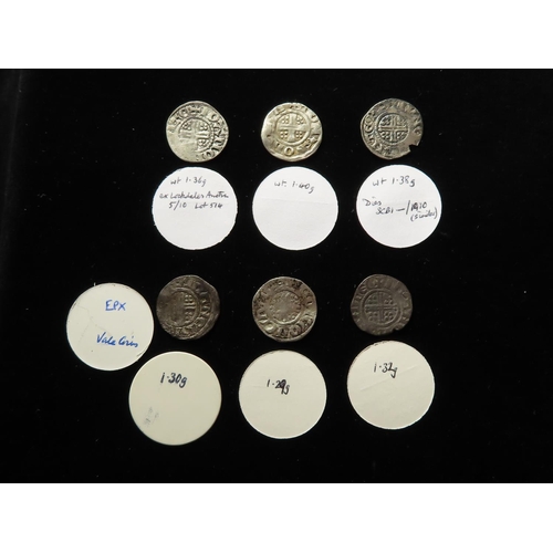 2072 - Henry III (1216-1272), Short Cross Pennies (6), classes 7a1-7b4, Canterbury: 7a1 IOAN 1.36g Fine, 7a... 