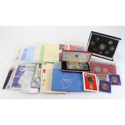 2075 - Assortment of GB & World commemorative / mint issues. Noted GB mint sets 1983, 84, 86x2 & 1993.